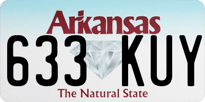 AR license plate 633KUY