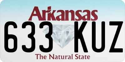 AR license plate 633KUZ