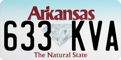 AR license plate 633KVA