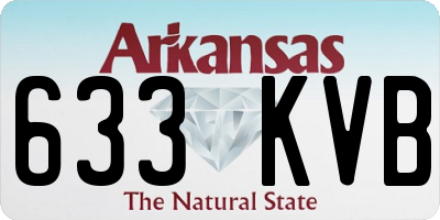AR license plate 633KVB