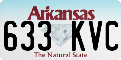AR license plate 633KVC