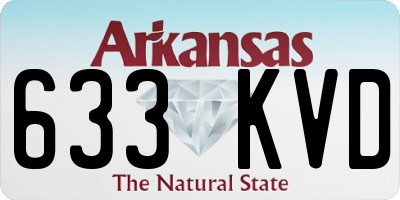 AR license plate 633KVD