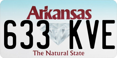 AR license plate 633KVE