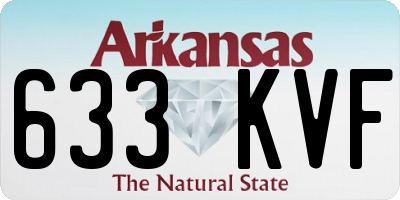 AR license plate 633KVF