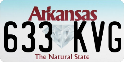 AR license plate 633KVG