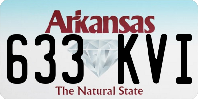 AR license plate 633KVI