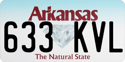 AR license plate 633KVL