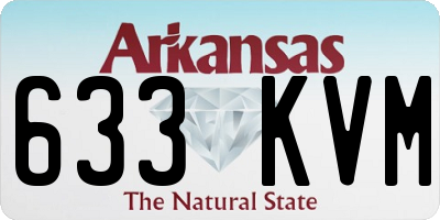 AR license plate 633KVM