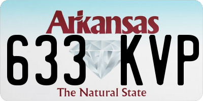 AR license plate 633KVP