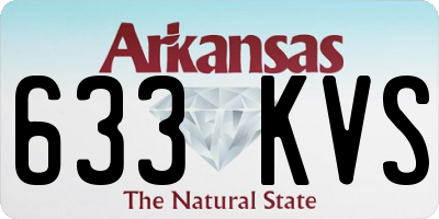 AR license plate 633KVS