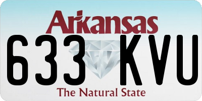 AR license plate 633KVU