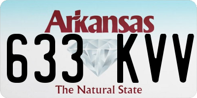 AR license plate 633KVV