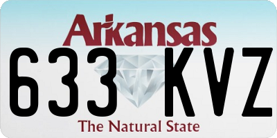 AR license plate 633KVZ