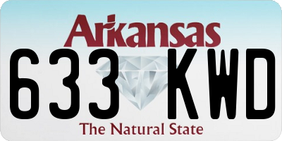 AR license plate 633KWD