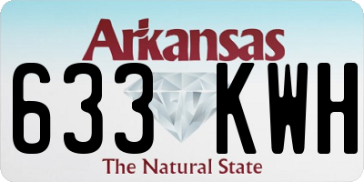 AR license plate 633KWH