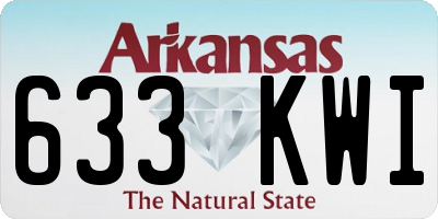 AR license plate 633KWI