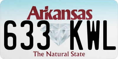 AR license plate 633KWL