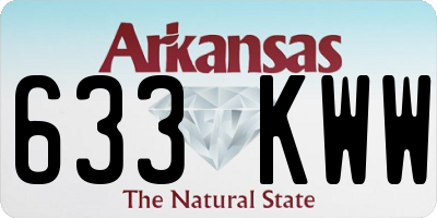 AR license plate 633KWW