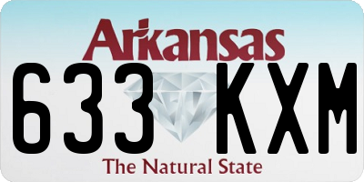 AR license plate 633KXM