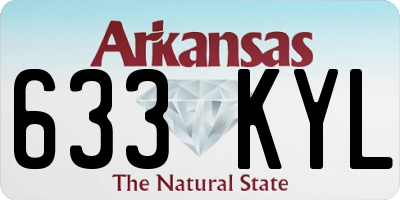 AR license plate 633KYL