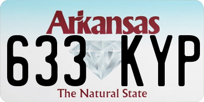 AR license plate 633KYP