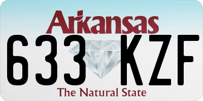 AR license plate 633KZF