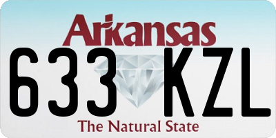 AR license plate 633KZL