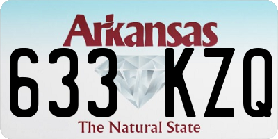 AR license plate 633KZQ