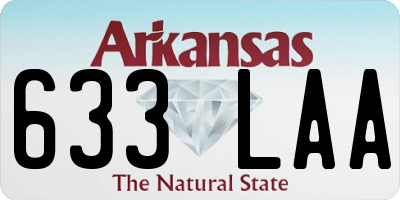 AR license plate 633LAA