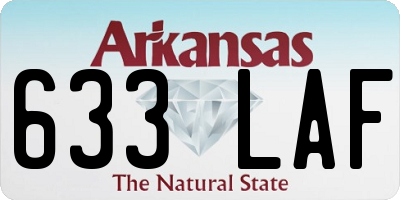 AR license plate 633LAF