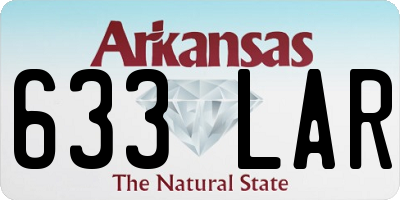 AR license plate 633LAR