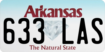 AR license plate 633LAS