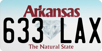 AR license plate 633LAX