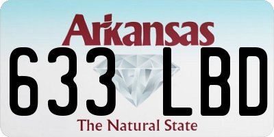 AR license plate 633LBD