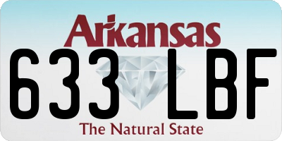 AR license plate 633LBF