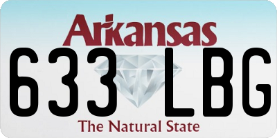 AR license plate 633LBG
