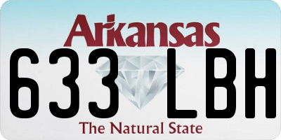 AR license plate 633LBH