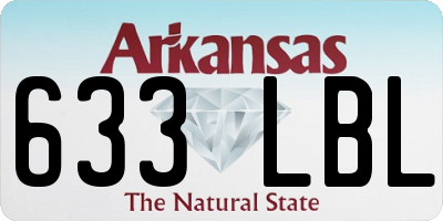 AR license plate 633LBL