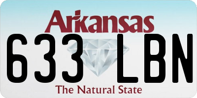 AR license plate 633LBN