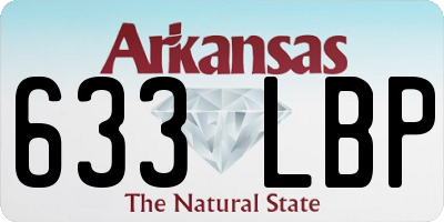 AR license plate 633LBP