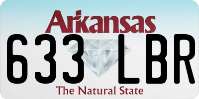 AR license plate 633LBR
