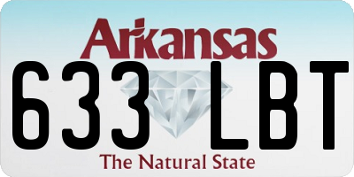 AR license plate 633LBT