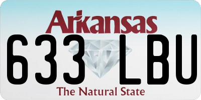 AR license plate 633LBU