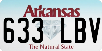 AR license plate 633LBV