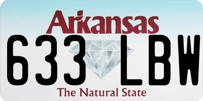 AR license plate 633LBW