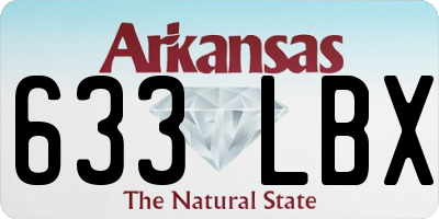 AR license plate 633LBX
