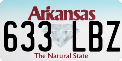 AR license plate 633LBZ