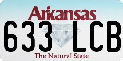AR license plate 633LCB