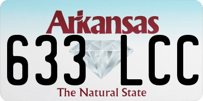 AR license plate 633LCC