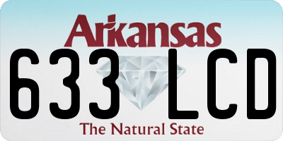 AR license plate 633LCD